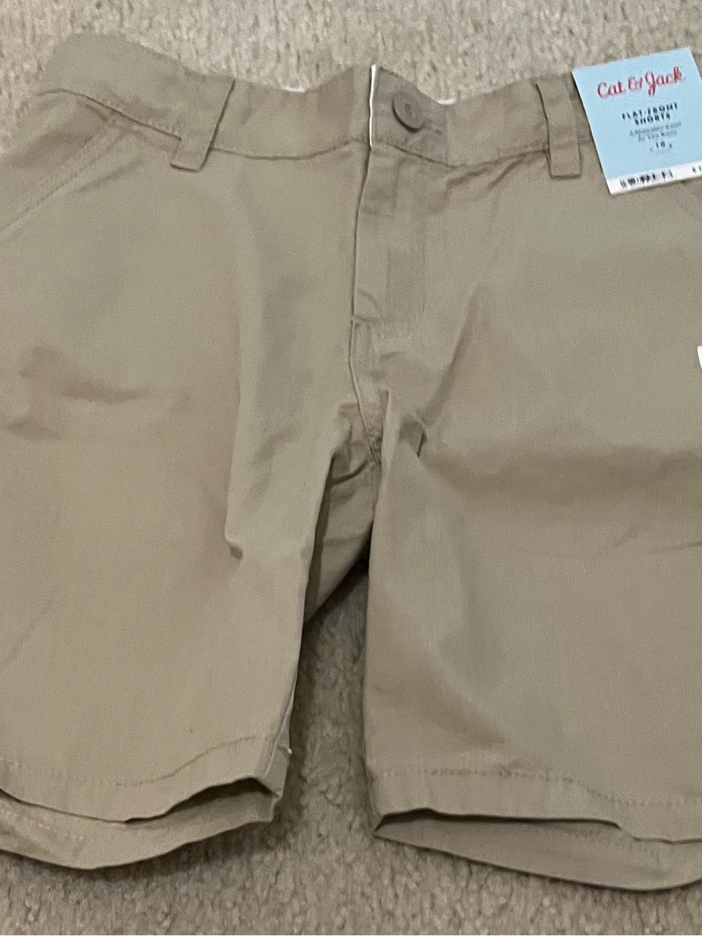 Cat & Jack Khaki Flat Front Men's Shorts